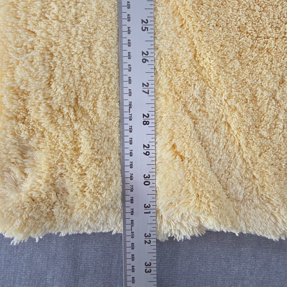 Kate Spade Bath Rug Unisex 20x32 Yellow New Shaggy Plush Anti-Skid Mat - Picture 9 of 10